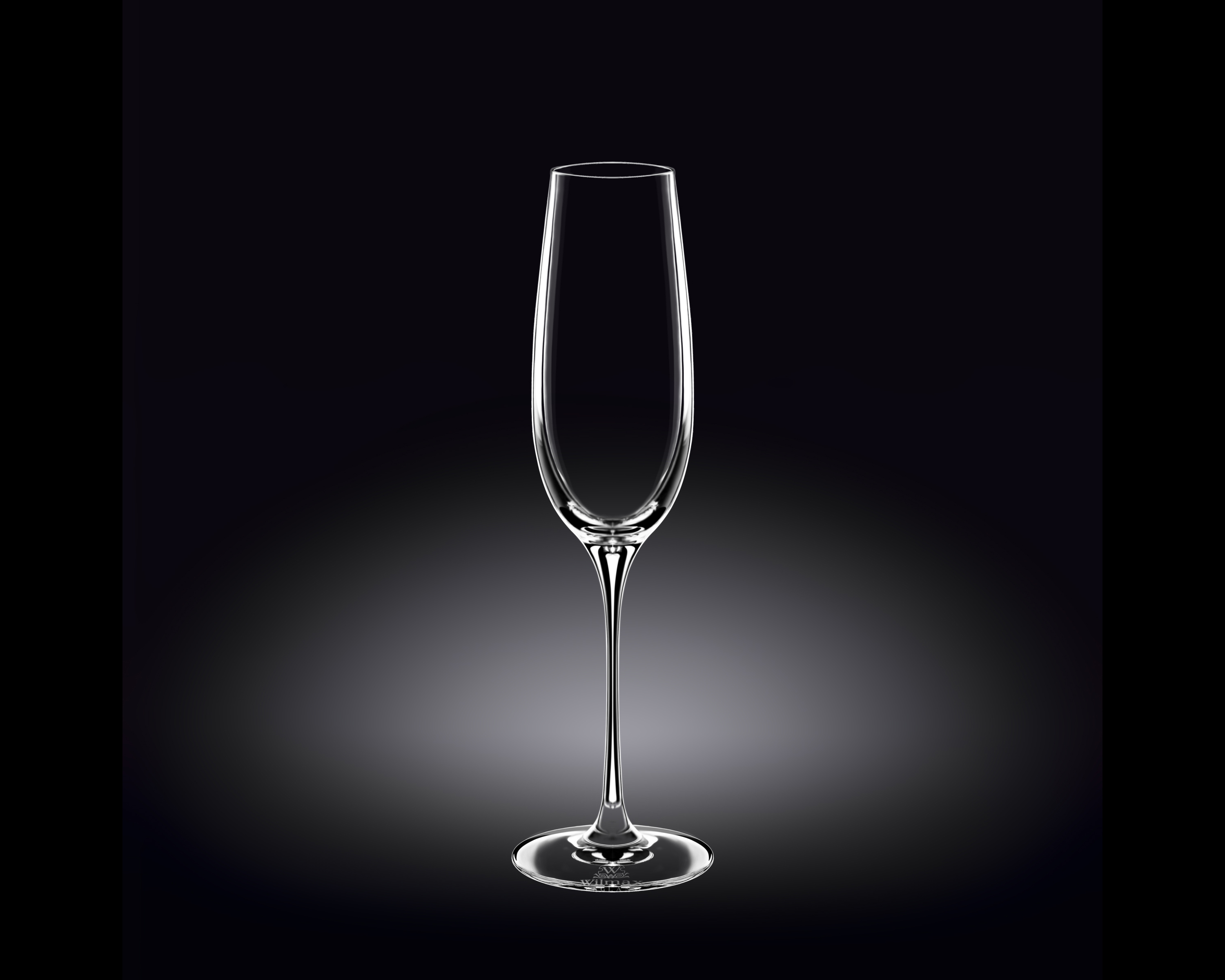 Набор бокалов для шампанского WILMAX Cristalline 260 мл 2 шт. в цв.уп.
