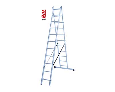 Лестница алюминиевая HITT H285 2x11  h3,15*5,41 м