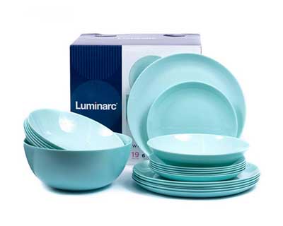 Столовый набор LUMINARC Diwali Light turquoise 19пр