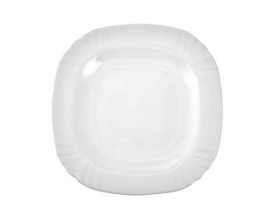 Тарелка десертная ROYAL GARDEN Square Modern White M 19,5см опал. стекло