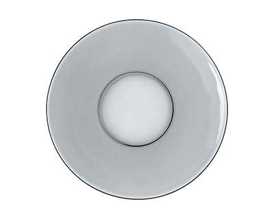 Тарелка десертная GLASS Ink Basilico 17см lava grey