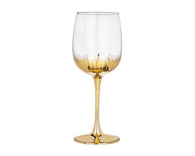 Набор бокалов для шампанского GLASSTAR Астра золото гл 420мл 3шт